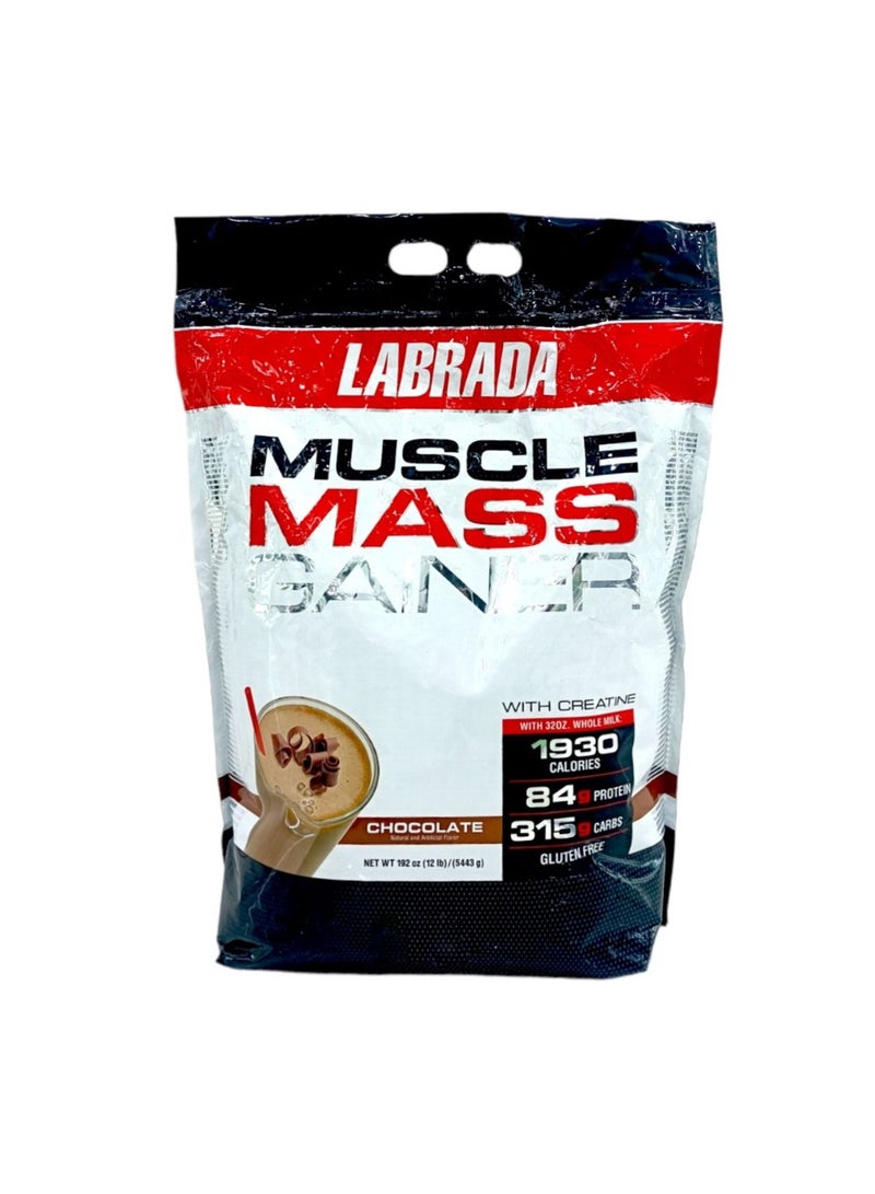 LABRADA مكمل مسحوق بروتين لزيادة كتلة العضلات بنكهة الشوكولاتة 12 رطل - Image 1