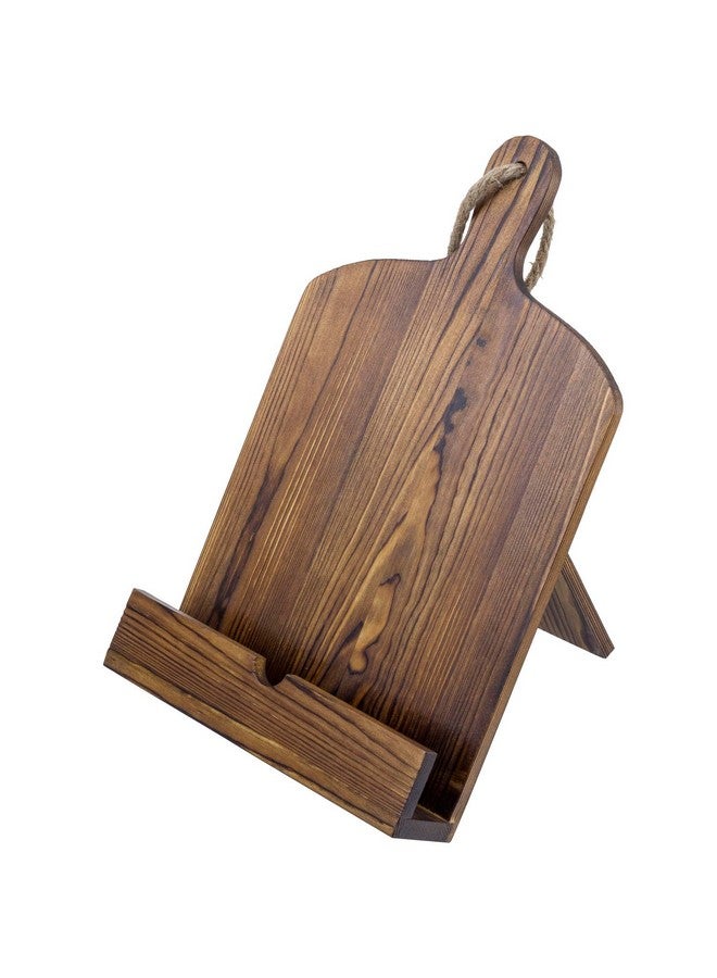 MyGift MyGift Cookbook Stand Recipe Book Holder with Brown Wood Cutting Board Design, Cookbook Holder for Countertop Display  - Image 1