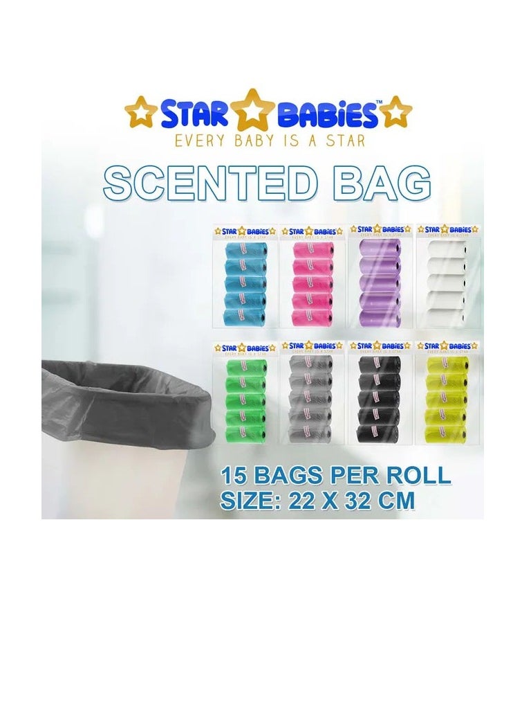 STAR BABiES Star Babies - Scented Bag - Pack of 25/375 Bags - Black  - Image 4