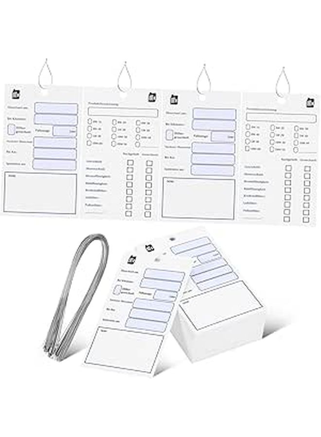 100 Pcs Vehicle Maintenance Reminder Tags Service History Labels For Car Tracking - Image 1