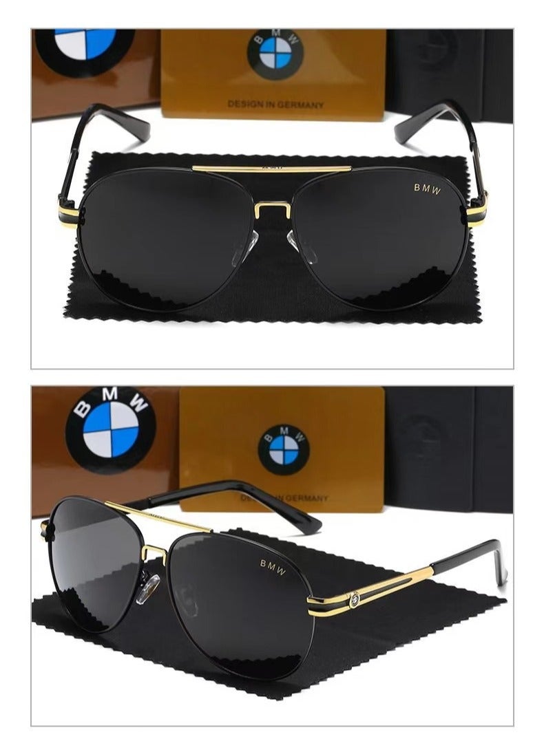 BMW High-quality Fashionable Taste and Comfort Sunglasses Protects You from UV Rays Metal High-end Sunglasses - Image 1