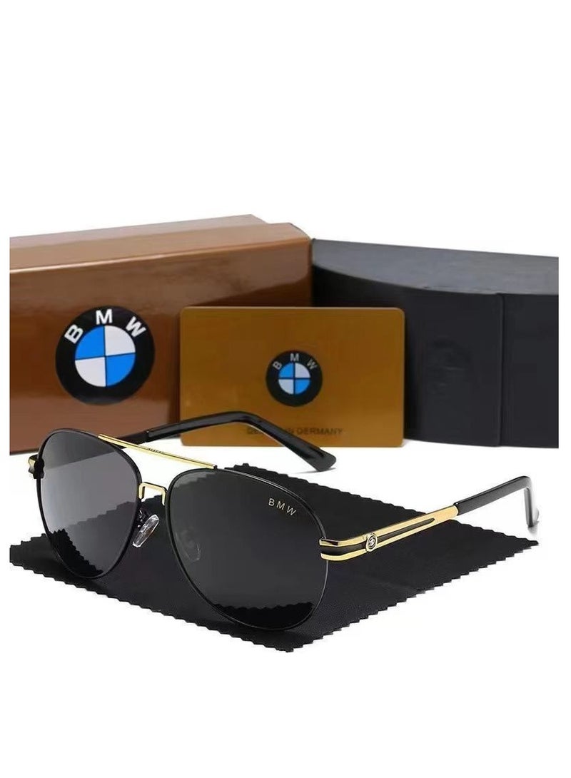 BMW High-quality Fashionable Taste and Comfort Sunglasses Protects You from UV Rays Metal High-end Sunglasses - Image 2