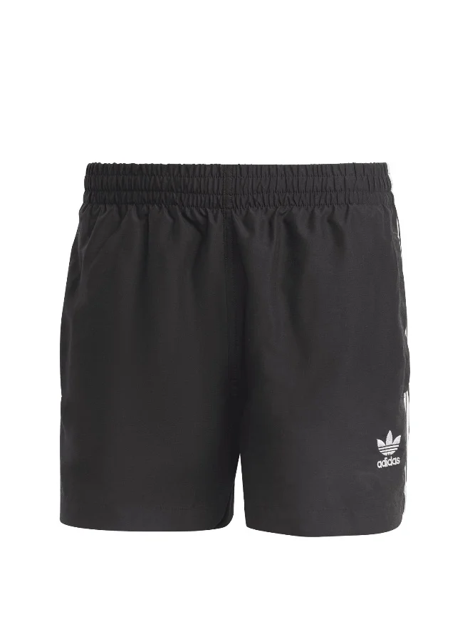 اديداس اوريجينالز Adidas Ori 3S Vsl Sh Black Swimming Swim Shorts For Men Xs