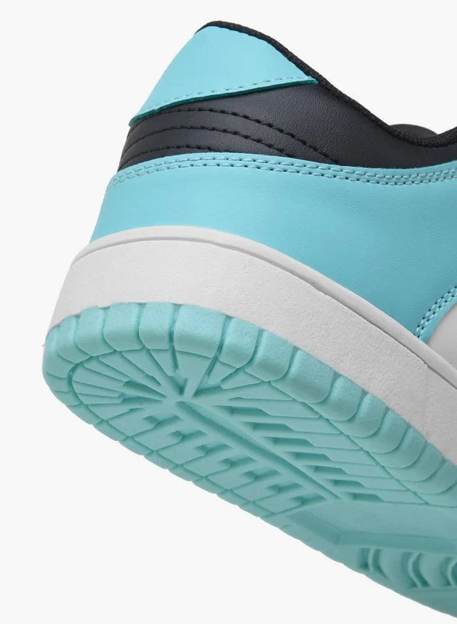 Oaklan by Shoexpress BLUE Women's Panelled Lace-Up Sneakers for Women | Best Price UAE