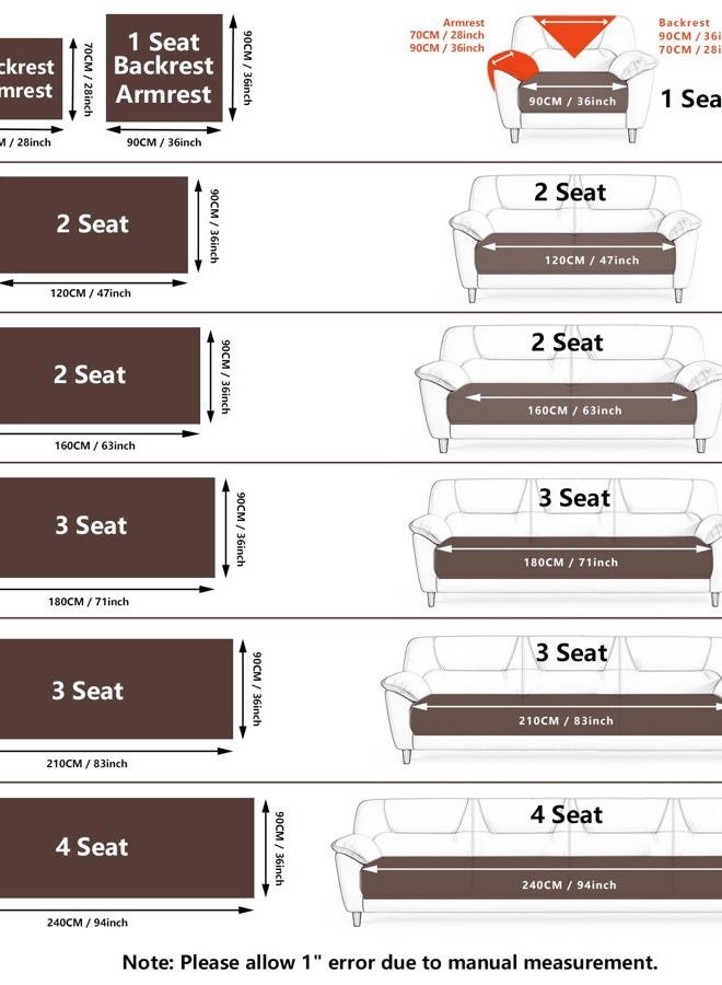 MDSASFD Velvet Couch Cover, Washable Sectional Sofa Cover, Anti Slip Sofa Slipcovers for 3 Cushion Couch Sofa L Shaped Recliner, Furniture Protector Covers for Pets Kids(Light Grey, Only 1 PCS) - Image 3