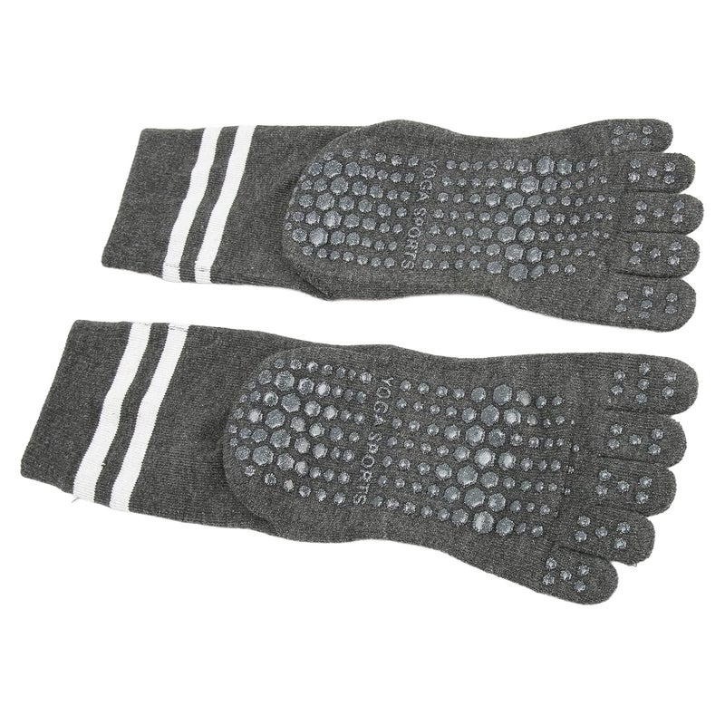 klarako Five Finger Socks, Split Finger Yoga Socks Toe Socks Winter Sweat absorbent Anti slip Cotton Sports Socks - Image 1