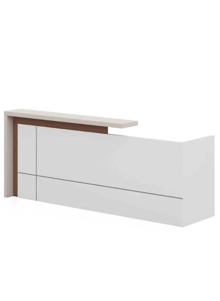 Neo Front Neo Front Reception Desk for office clinic corporate events hospita; retaurant reception Modern Area Banks Building Store Warehouse Executive Dental Medical reception area tables furniture TC-QT601-2M  - Image 1
