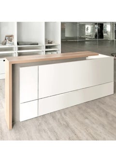 Neo Front Neo Front Reception Desk for office clinic corporate events hospita; retaurant reception Modern Area Banks Building Store Warehouse Executive Dental Medical reception area tables furniture TC-QT601-2M  - Image 5