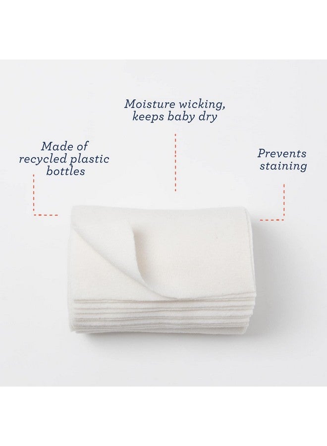Esembly Cloth Diaper Stay Dry Fleece Diaper Liner Moisture Wicking Keeps Baby Dry Prevents Staining Protects Diaper Easier To Clean Washable Reusable Super Soft 12 Pack One Size - Image 3
