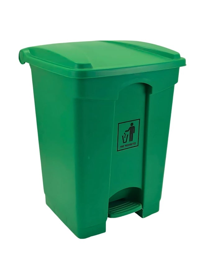 AKC Pedal Waste Bin with Lid – 30L, 45L, 68L, 87L | Gray, Yellow, Red, Green | Durable Plastic Trash Bin with Foot Pedal & Lid (Green, 45 LTR)