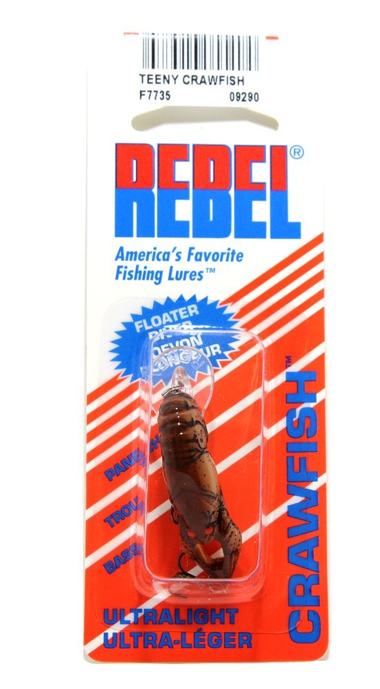 Rebel Teeny Wee Crawfish Fishing Lure - Cajun Crawdad - Image 2