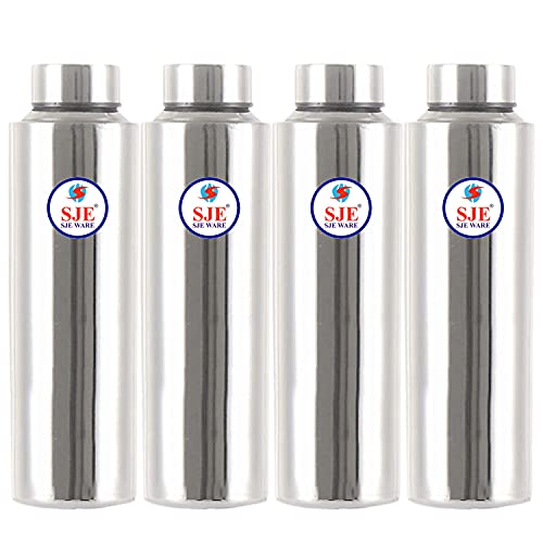 SJE WARE Sjeware Stainless Steel Water Bottle, Fridge Bottle Set of 4 pcs, Size: 1 Litre - Image 1