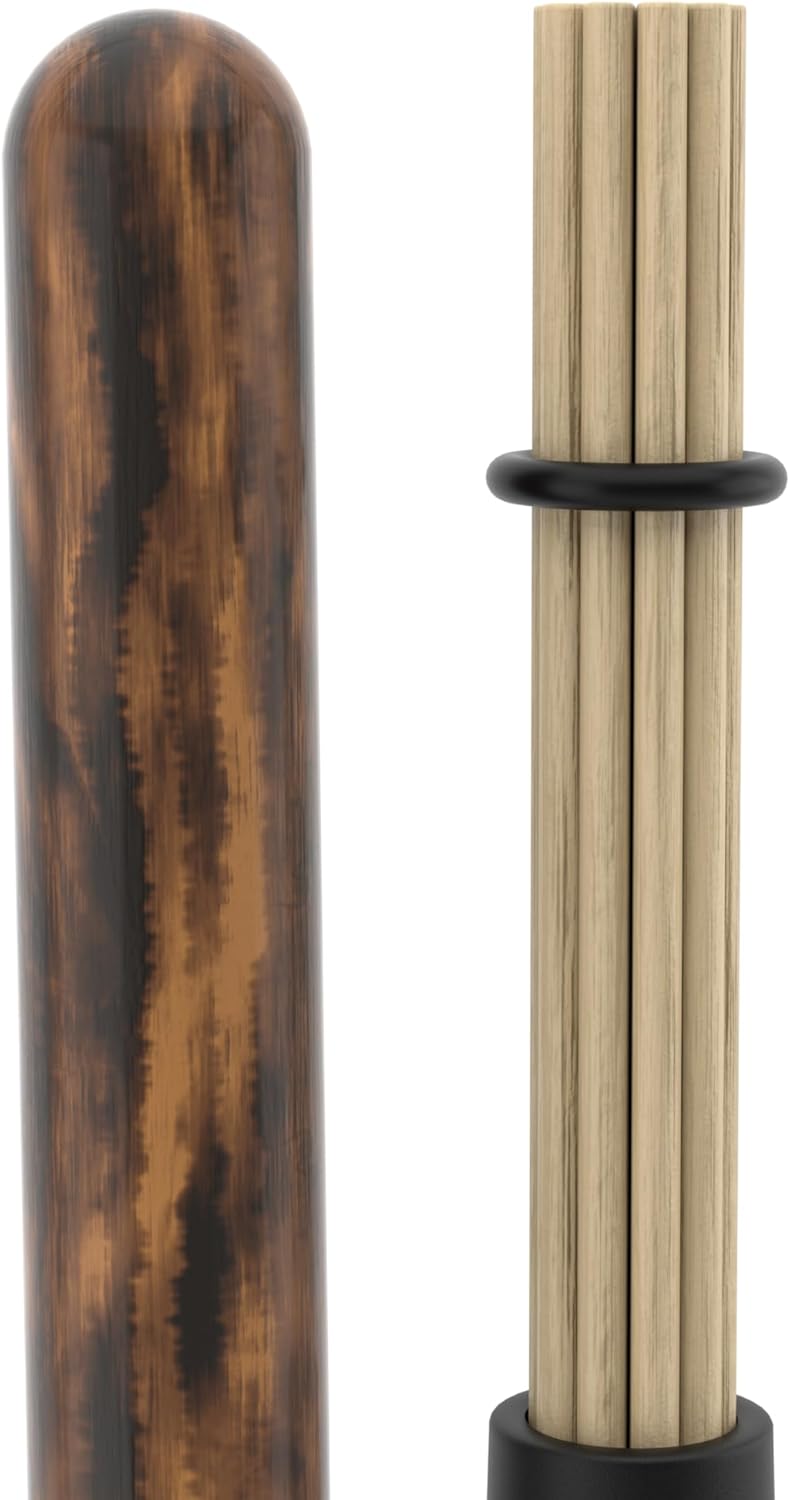 ProMark Hybrid Bamboo Rods Drum Sticks - Firegrain Bamboo Dowel Drumsticks - Classic Rod Sound with Feel & Response of Drum Stick - 2B, .675" Diameter - 16" Length - 1 Pair - Image 2