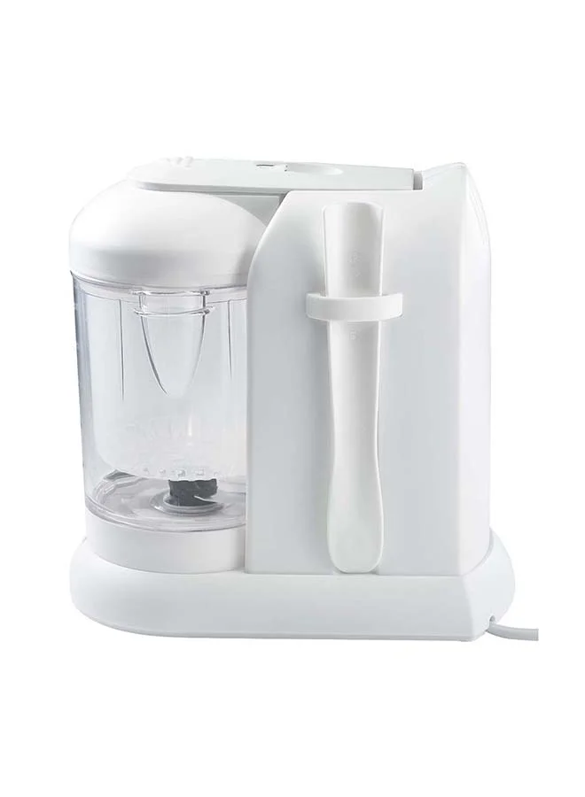 بيابا Babycook Solo Baby Food Maker - 4 In 1 Baby Food Processor, Blender And Cooker - Soft Steamer Cooking - Quick - Food Diversification For Your Baby - White And Silver