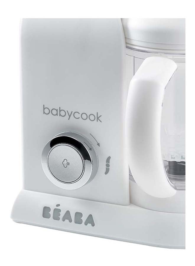 BEABA Babycook Solo Baby Food Maker - 4 In 1 Baby Food Processor, Blender And Cooker - Soft Steamer Cooking - Quick - Food Diversification For Your Baby - White And Silver - Image 5