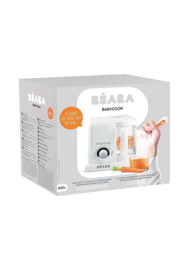 BEABA Babycook Solo Baby Food Maker - 4 In 1 Baby Food Processor, Blender And Cooker - Soft Steamer Cooking - Quick - Food Diversification For Your Baby - White And Silver - Image 4
