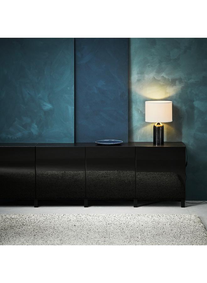 Zaboon Door, high-gloss black, 60x64 cm - Image 3