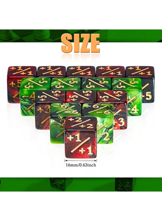 Sumind 48 Pieces MTG Dice Counters Token Dice Glitter D6 Dice Cube Loyalty Counter Dice Compatible with MTG, CCG, Card Gaming Accessory (Delicate Style) - Image 1