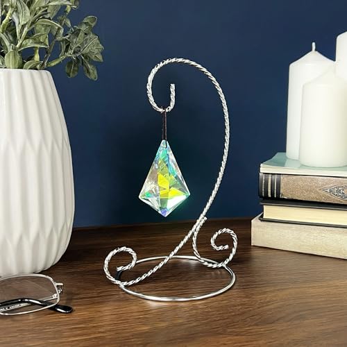 Bard's Twisted Silver Ornament Stand, Small, 7" H x 5.125" W x 5.125" D, Pack of 2 - Image 5
