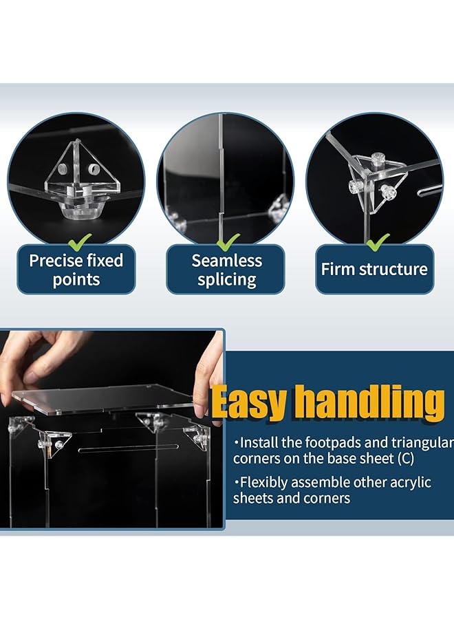 erorex Clear Piggy Bank Acrylic Clear Diy Piggy Bank Assemble Acrylic Money Savings Box For Cash And Coins Reusable Clear Saving Bank For Boys Girls Adult Kids Build Your Own Money Saving Bank - Image 3