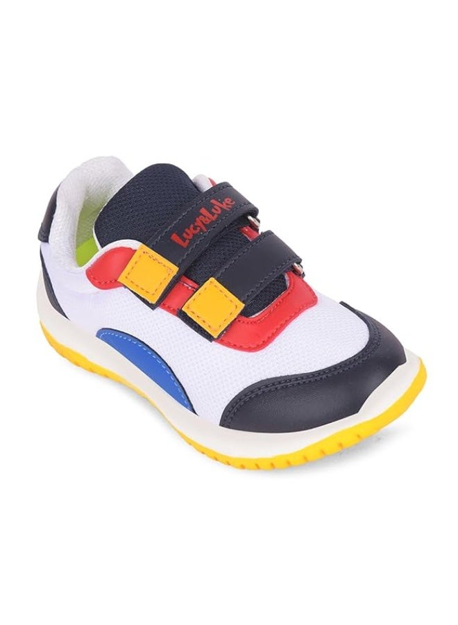 Liberty Lucy & Luke JAMIE-K1E White Walking Shoes for Kids – Lightweight & Comfortable - Image 1