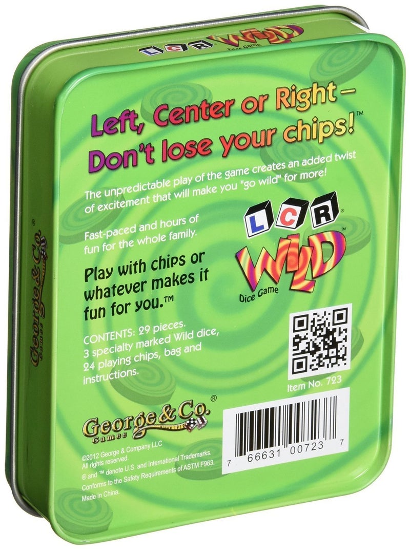 George and Company GEO0723 LCR (R) Wild Dice Game - Image 2