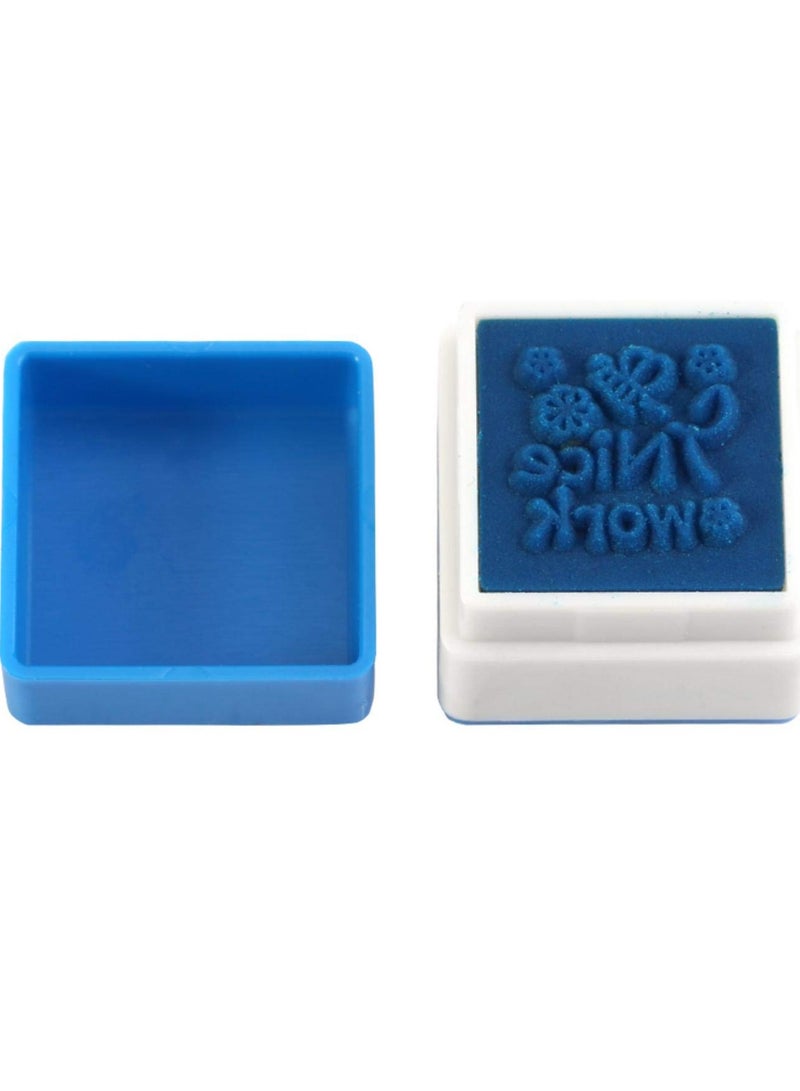 Zikra Self-Inking Stamps, DIY Cartoon Reward Stamps Praise Stickers Teacher Motivational Comments Stamp Set (6 Pieces) - Image 5