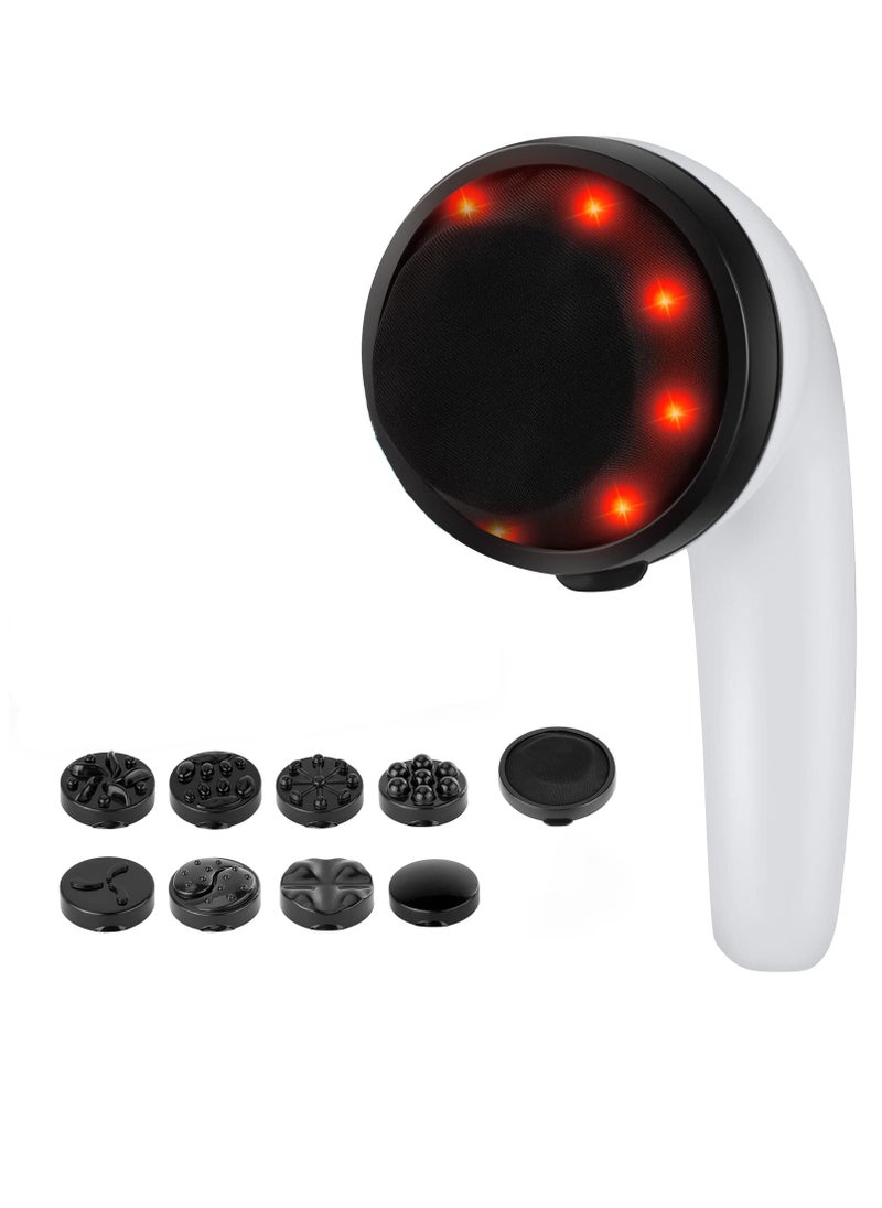 SYOSI - Body Sculpting Machine, Professional Handheld Body Sculpting Massager, Cordless Cellulite Remover Massager For Belly Arms Legs Waist With 8 Replaceable Massage Heads And 1 Mesh Covers - Image 1