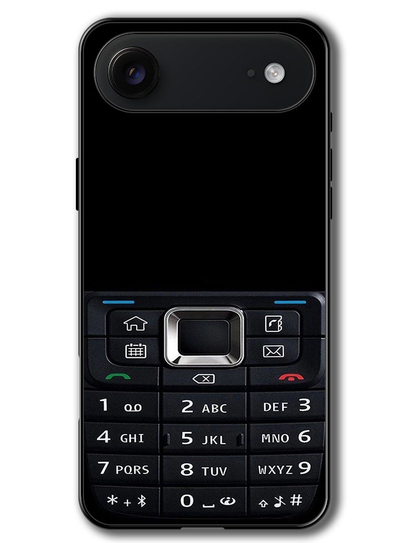 Theodor Case Compatible with Apple iPhone 17 Air 6.5 Inch Protection Shockproof Bumper Cover Old Phone Pattern - Image 1