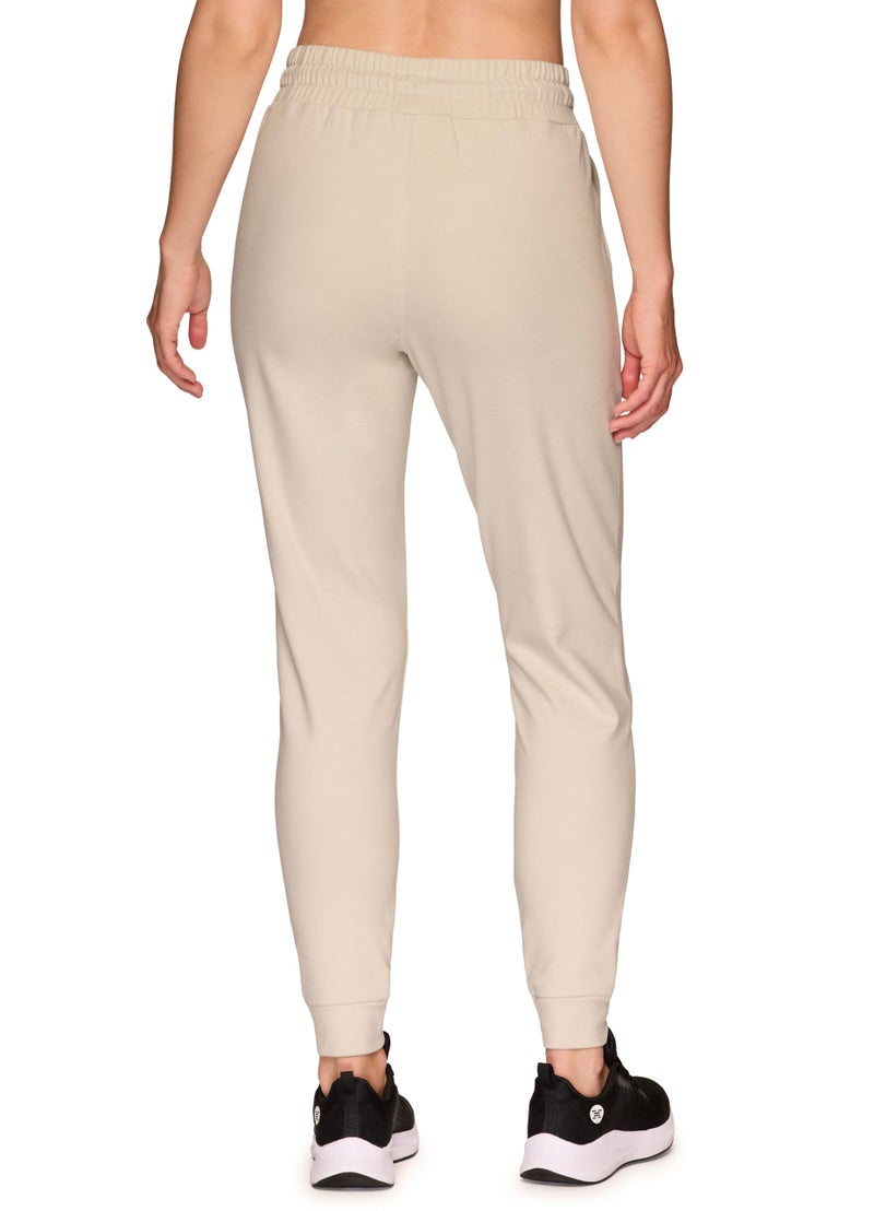 Avalanche Women's Lightweight Soft Jogger Sweatpants with Pockets Striated Bone XS - Image 2