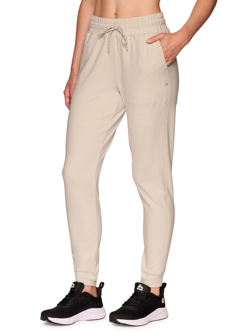 Avalanche Women's Lightweight Soft Jogger Sweatpants with Pockets Striated Bone XS - Image 4