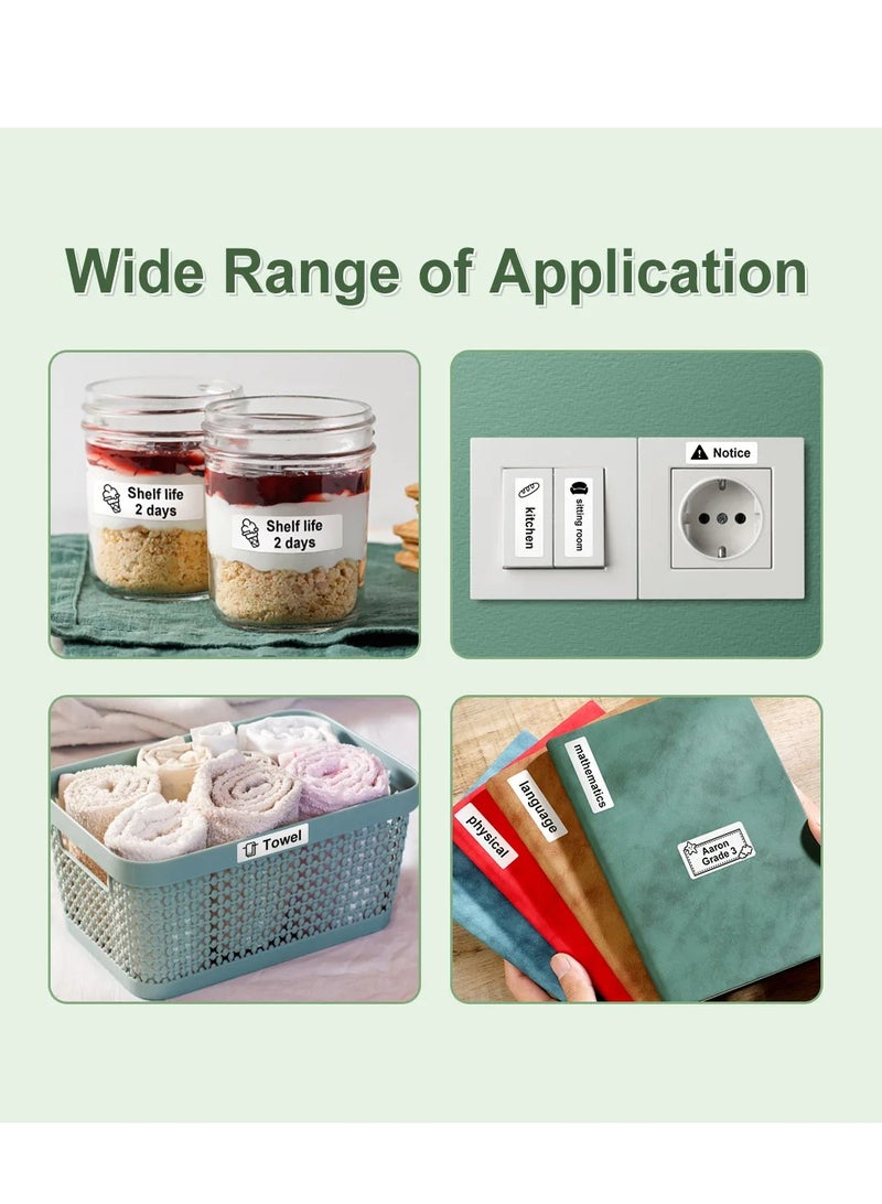 DIGI CORE Inkless Label Maker Machine Portable Printer Label Maker Portable Bluetooth Thermal Label Printer For Barcode Name Address Compatible With Android iOS And Windows System With 1 Label Roll And Charger - Image 3