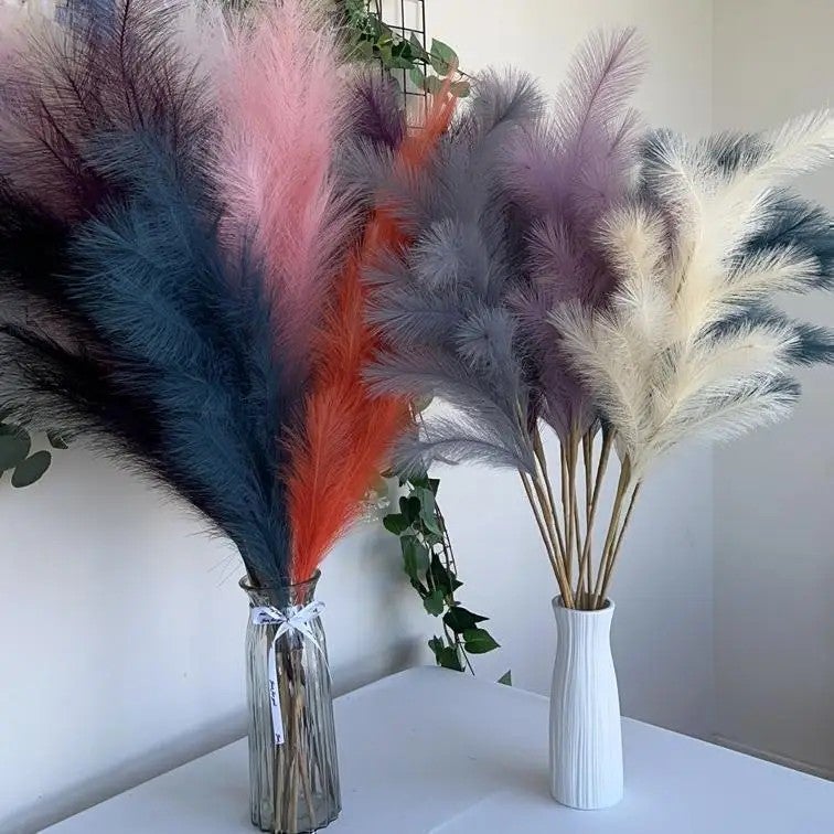 Bluejw Large Natural Pampas Grass Decor - Dried Plants for Wedding, Christmas, Valentine's Day & Beautiful Home Decoration - Image 2