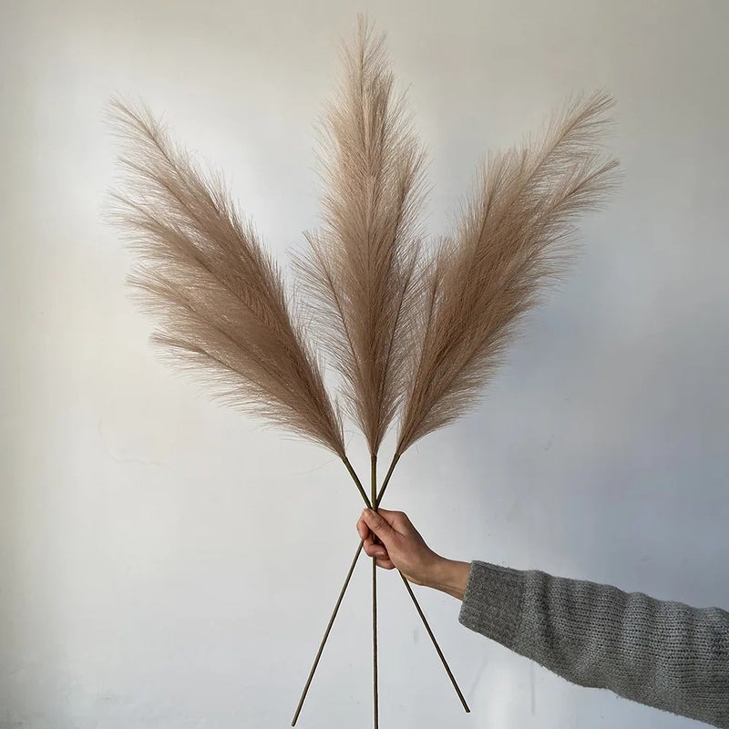 Bluejw Large Natural Pampas Grass Decor - Dried Plants for Wedding, Christmas, Valentine's Day & Beautiful Home Decoration - Image 1