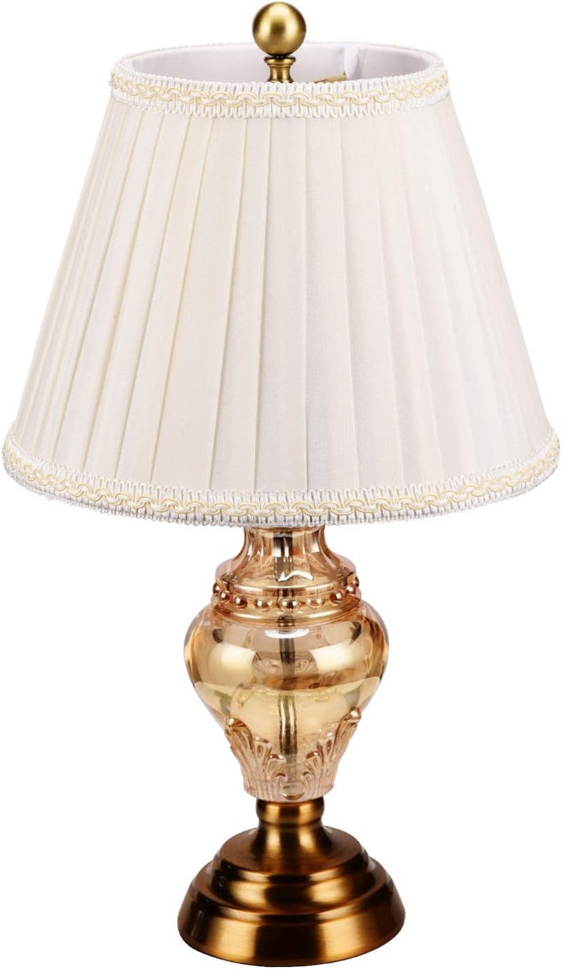 Canomo 1 Set 8 Inch Lamp Harp Lamp Shade Holder with Light Base and 3mm Ball Lamp Finial for Table and Floor Lamps (Antique Brass) - Image 3