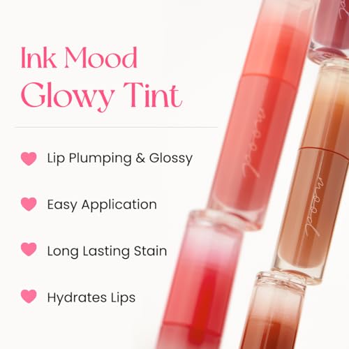 Peripera Ink Mood Glowy Tint | Lip-Plumping, Naturally Moisturizing, Lightweight, Glow-Boosting, Long-Lasting, Comfortable, Non-Sticky, No White Film (03 ROSE IN MIND) - Image 2
