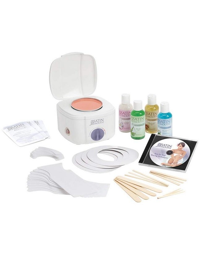 Satin Smooth Satin Smooth Professional Single Deluxe Cream Wax Warmer Kit For Unwanted Facial And Body Hair Removal  - Image 1