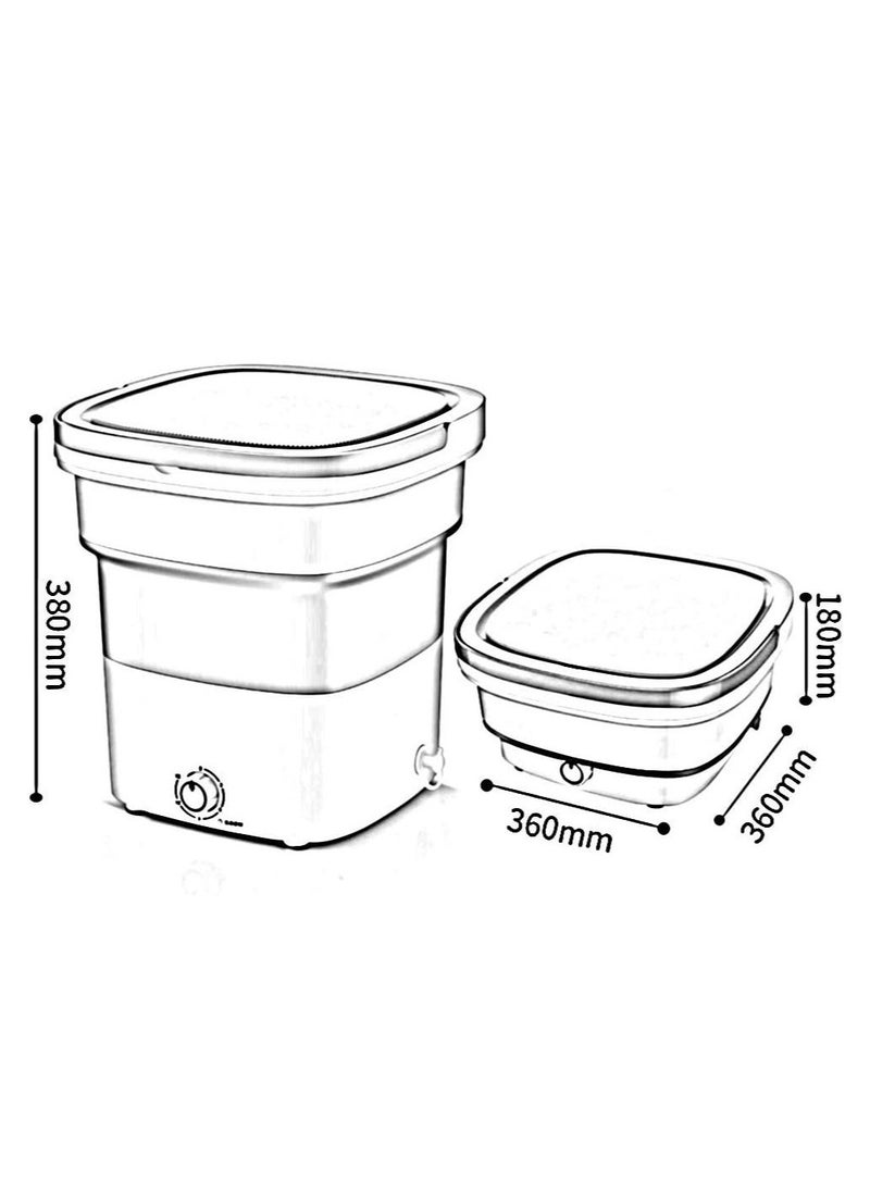 Portable Folding Washing Machine Mini Washing Machine for Camping and Traveling - Image 3