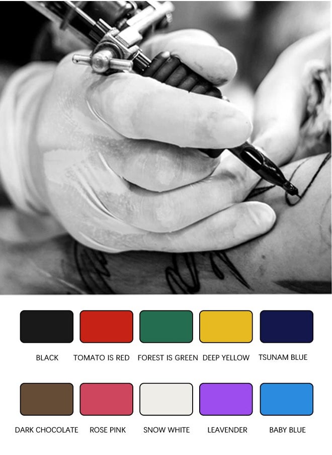 Occuwzz Tattoo pigments (10 colors) Tattoo pigments Tattoo practice Tattoo pigments set  - Image 2