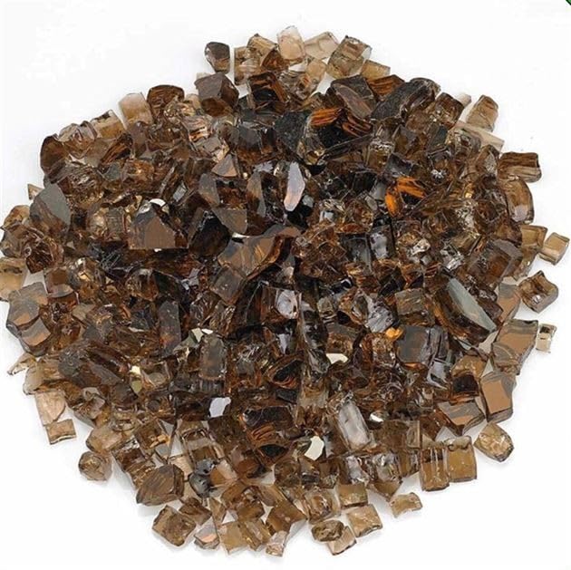 Precious Art by Sonal Stones for Resin Art Dark Brown Reflective Glass 250 gram