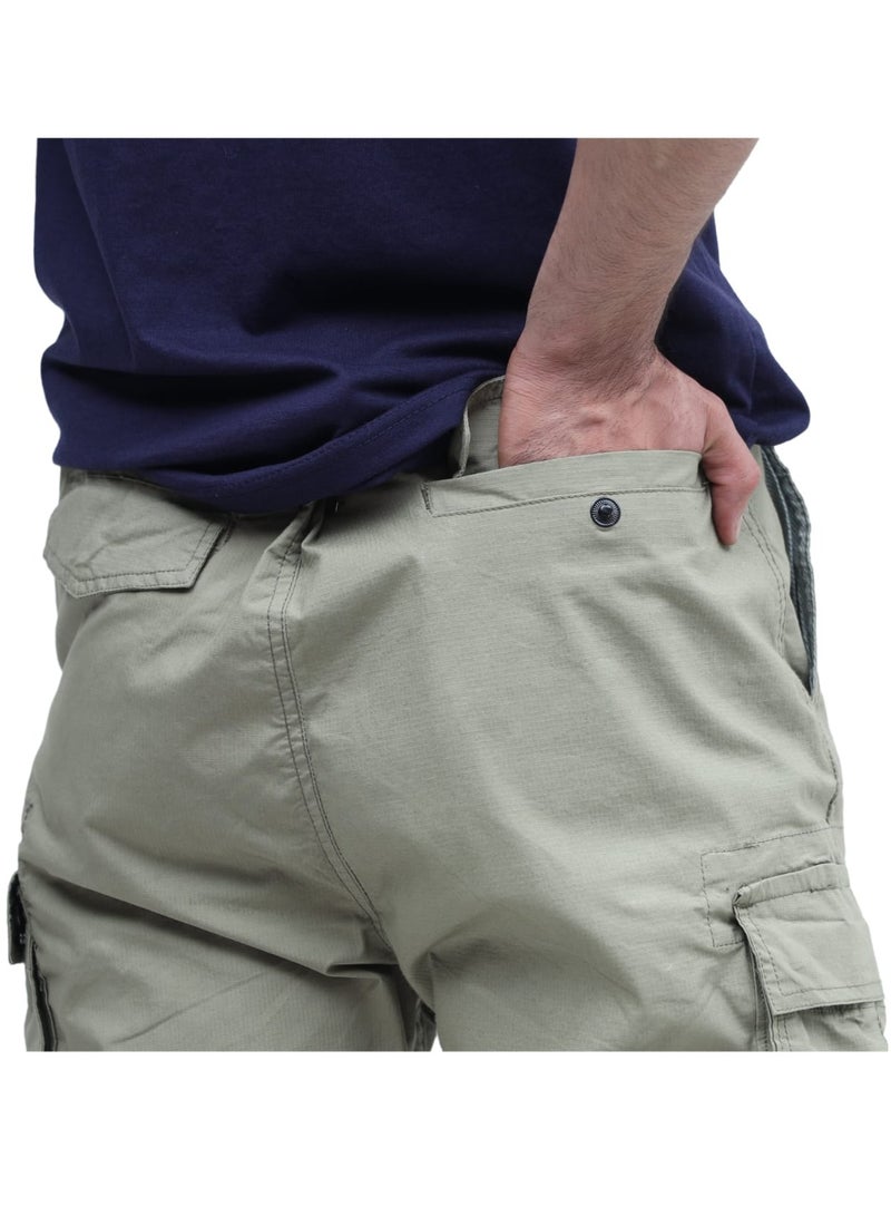 Sporty Men's 100% Cotton Cargo Pants – 180 GSM Durable Fabric, Breathable & Versatile All-Day Comfort Trousers. - Image 2