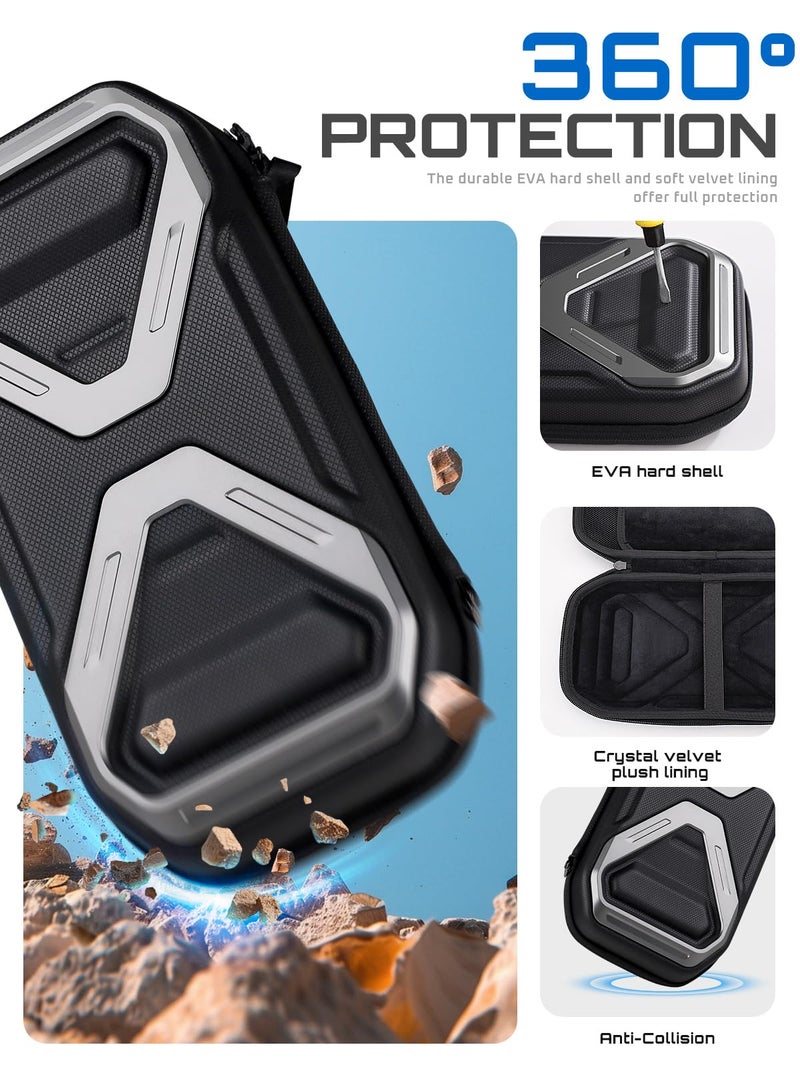 SUPCASE Pro Edition for Nintendo Switch 2 Carrying Case 2025, [12 Game Card Storage] [Military-Grade Protection] Spacious Portable Hard Shell Travel Bag for Switch 2 Console & Accessories, Black - Image 3