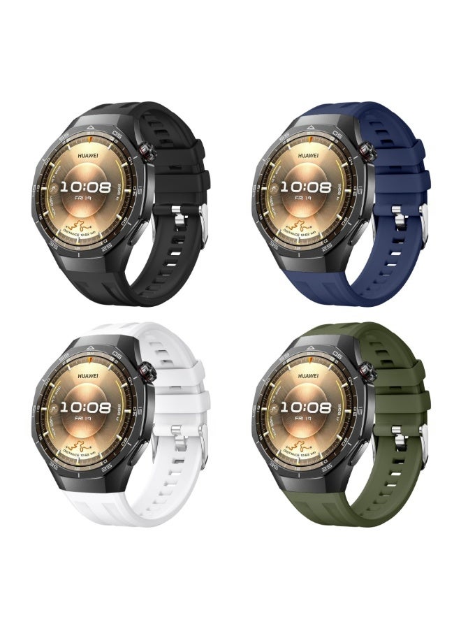 أتش دبليو حزام سيليكون لساعة هواوي GT6 Pro/GT5 pro، حزام رياضي 22 مم - Image 1