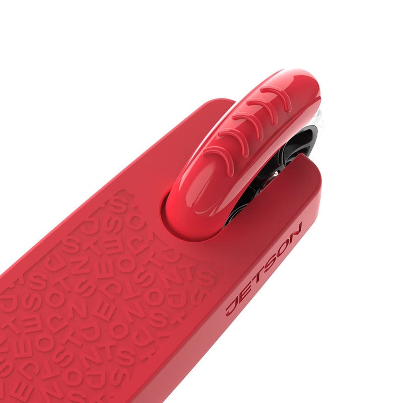 Jetson Scooters - Jupiter Kick Scooter (Red) - Collapsible Portable Kids Push Scooter - Lightweight Folding Design with High Visibility RGB Light Up LEDs on Stem, Wheels, and Deck - Image 3
