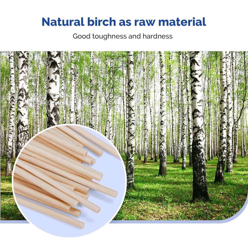 JMU Medical Cotton Swabs, Cotton Swabs with Wooden Sticks, 1000 Count - Image 3