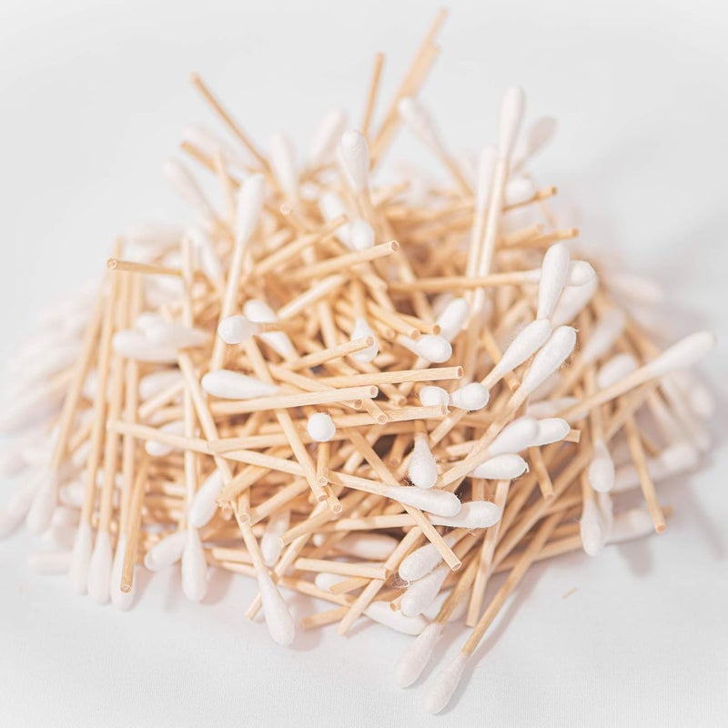JMU Medical Cotton Swabs, Cotton Swabs with Wooden Sticks, 1000 Count - Image 5