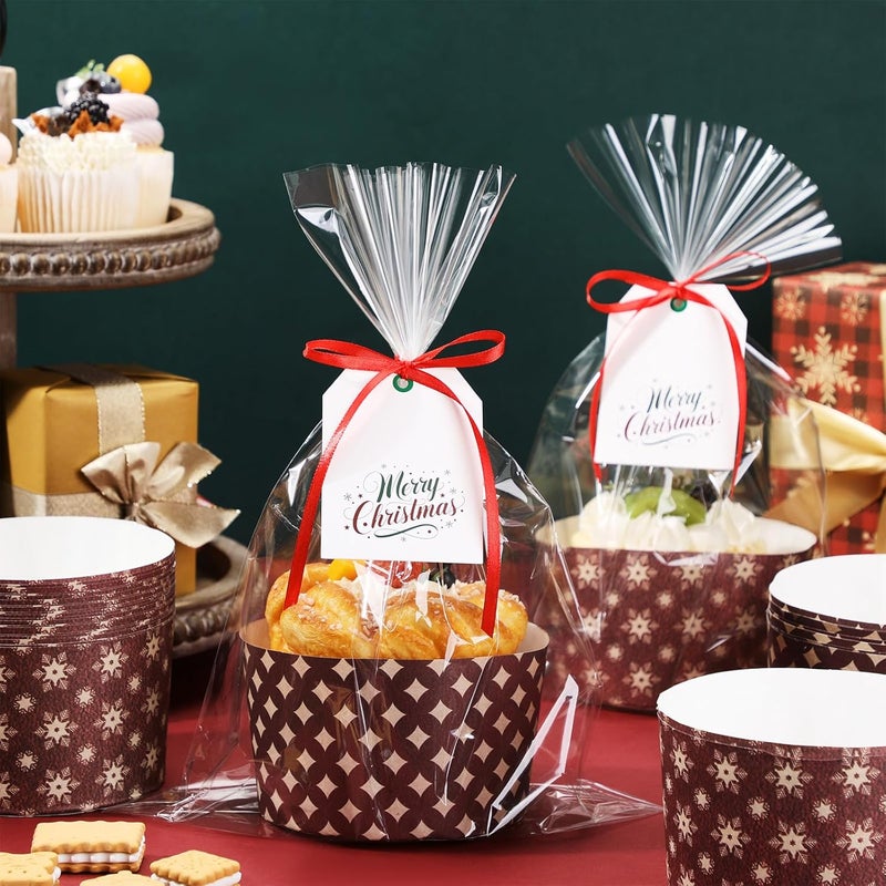 Potchen مجموعة بوتشين 48 قالب بانيتون ورقي لعيد الميلاد - Image 5