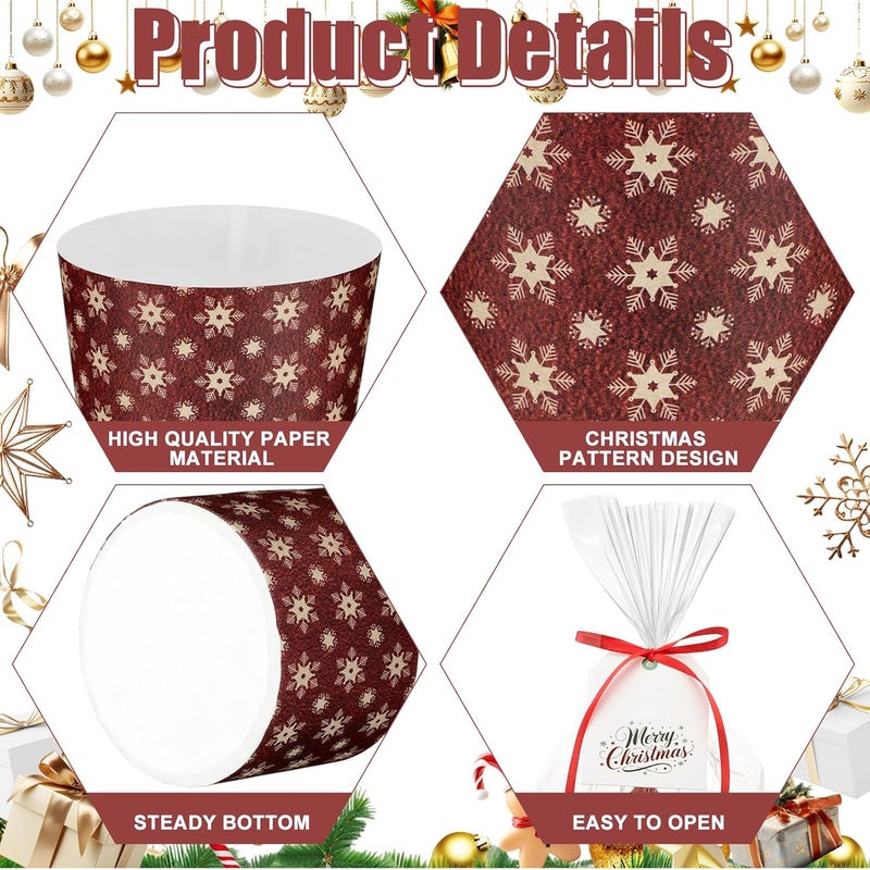 Potchen مجموعة بوتشين 48 قالب بانيتون ورقي لعيد الميلاد - Image 4