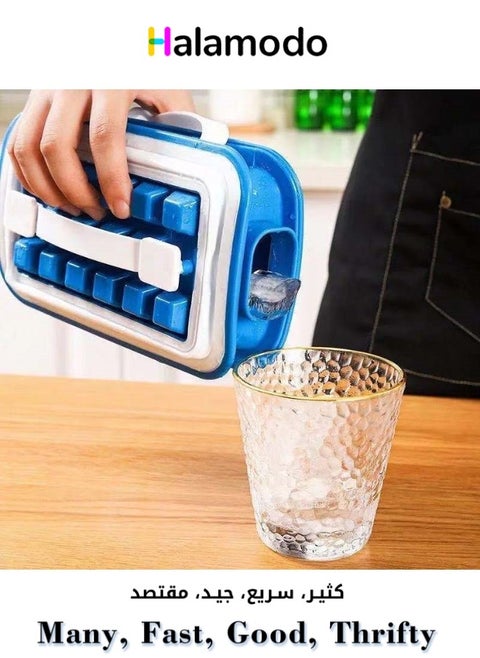 Ice Cube Mold Silicone Reusable Ice Cube Mold Foldable Flexible Ice Molds Household Ice Maker for Cocktail, Whiskey, Baby Food, Chocolate, BPA Free