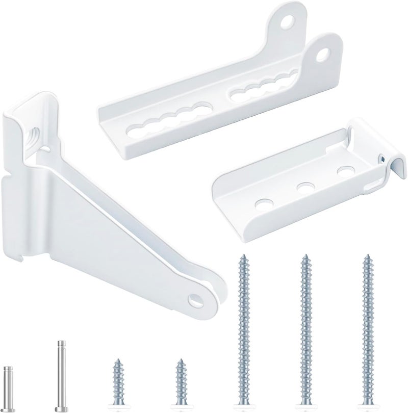 OXDFK Reinforced Storm Door Closer Bracket, Screen Door Closer Replacement Part, Compatible with Andersen, Emco, Larson,Pella,40201 Door Repair Kit, for Wind Protection and Protecting Doors (White) - Image 1